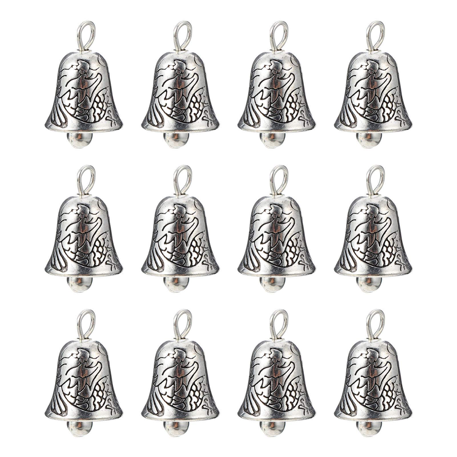 HEALLILY 20pcs Alloy Keychain Charms - DIY Jewelry Making Kit for Wreath, Christmas Tree, Wind Chime & Car Decor | Perfect for Crafting, Gift Wrapping & Home Decoration