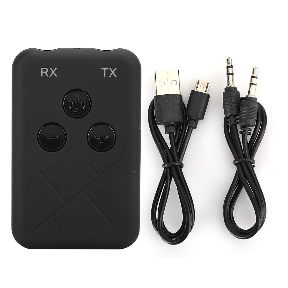 2 in 1 Bluetooth 5.0 Adapter - Fast Connection & Low Latency Audio Transmitter/Receiver for Car, Home Stereo, PC & TV - Wireless Bluetooth Adapter for Music Streaming & Hands-Free Calling