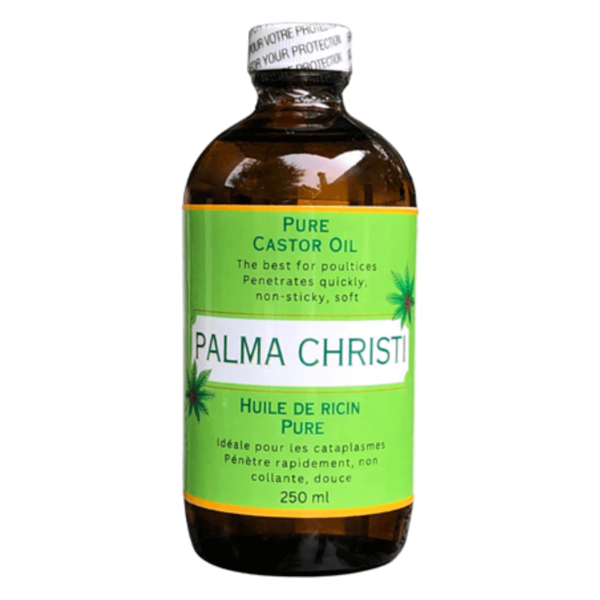 Organic Palma Christi Castor Oil 250ml - 100% Pure Cold Pressed for Hair Growth, Eyelashes & Skin Care | Natural Moisturizer for Face, Scalp & Body | Perfect for DIY Beauty & Massage Therapy