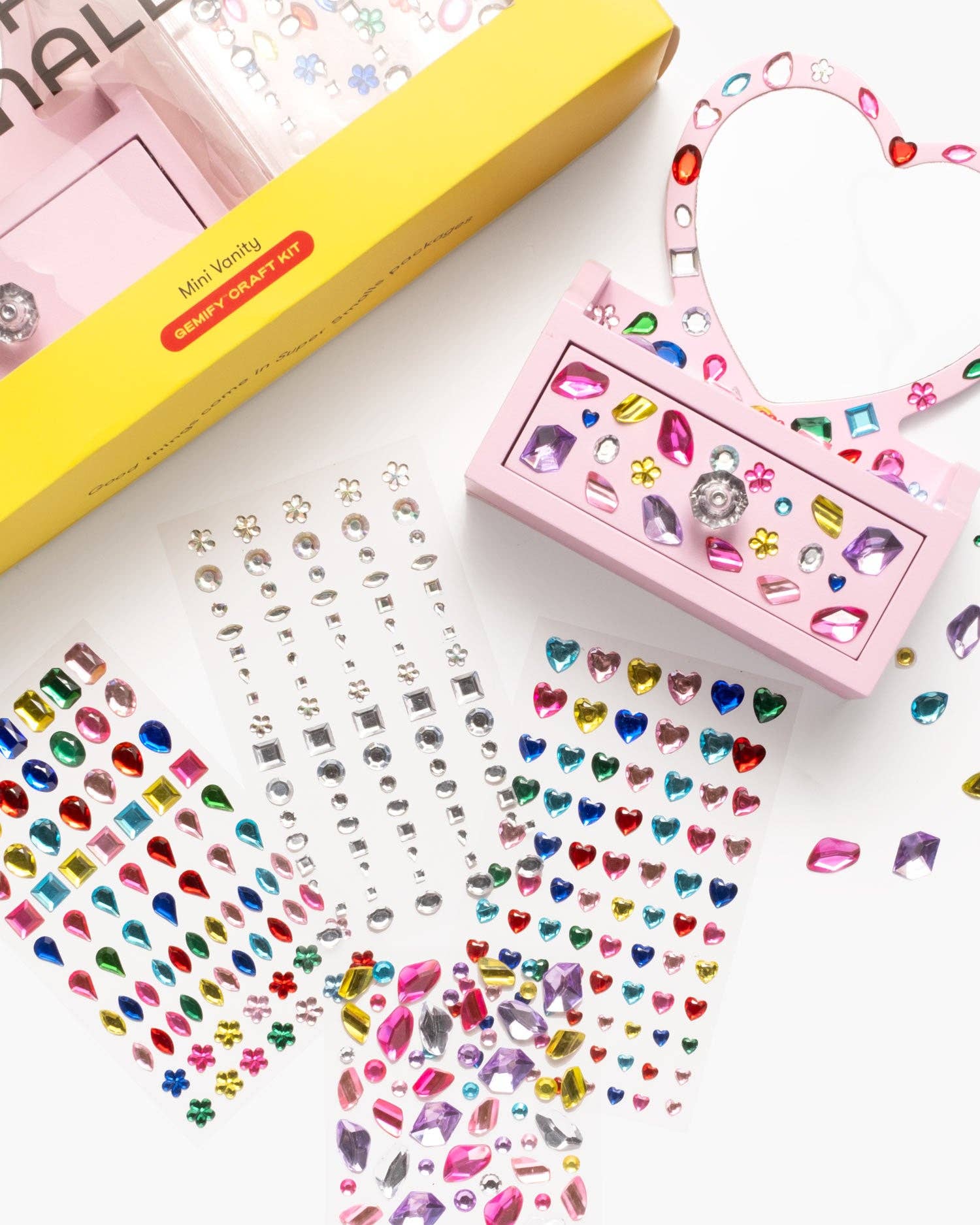 Mini Vanity Gemify Kit - DIY Jewelry Making Kit for Kids & Teens | Perfect for Birthday Gifts, Party Favors & Creative Craft Projects