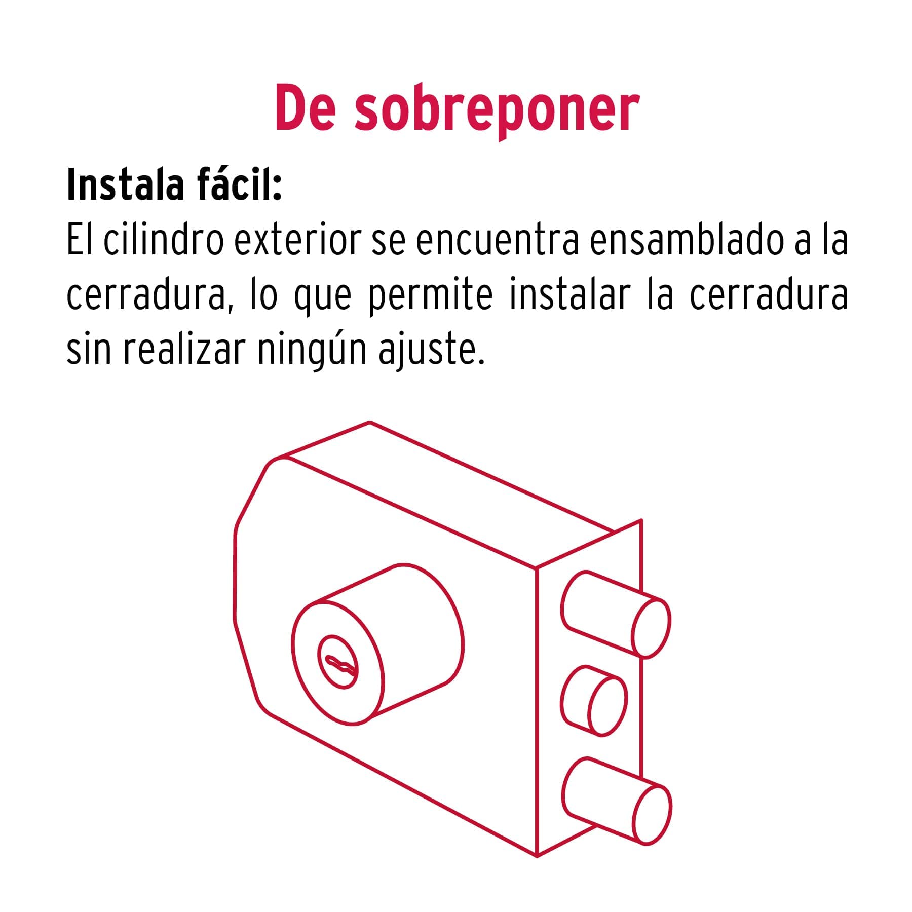 CS-92 Modern Rim Lock with Two Bars & Key Lock - Secure Your Doors for Home, Office & Storage Safety