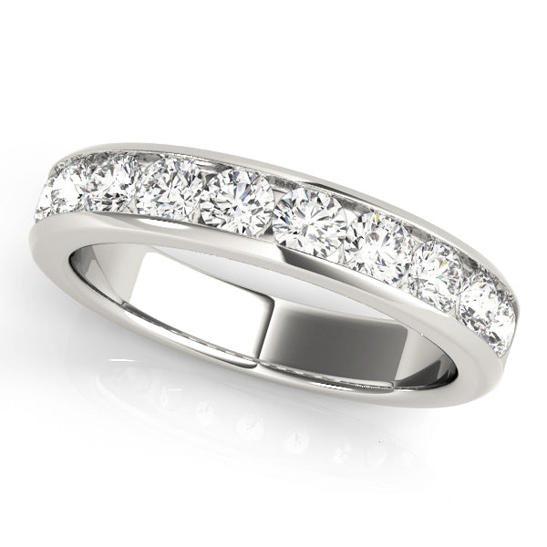 0.01 PT Round Channel Anniversary Diamond Ring - Perfect for Anniversaries, Engagements & Special Occasions