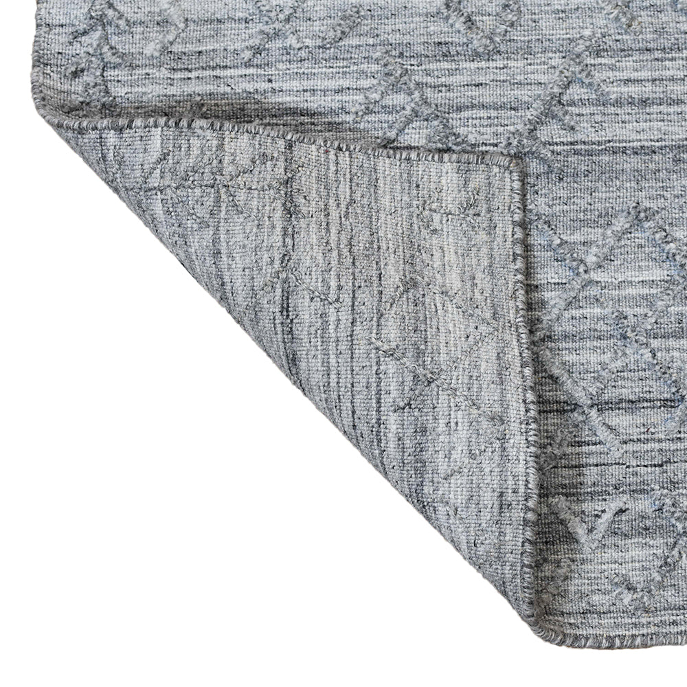 Handwoven Quilted Area Rug - Soft Bohemian Style Decorative Carpet for Living Room, Bedroom, and Nursery