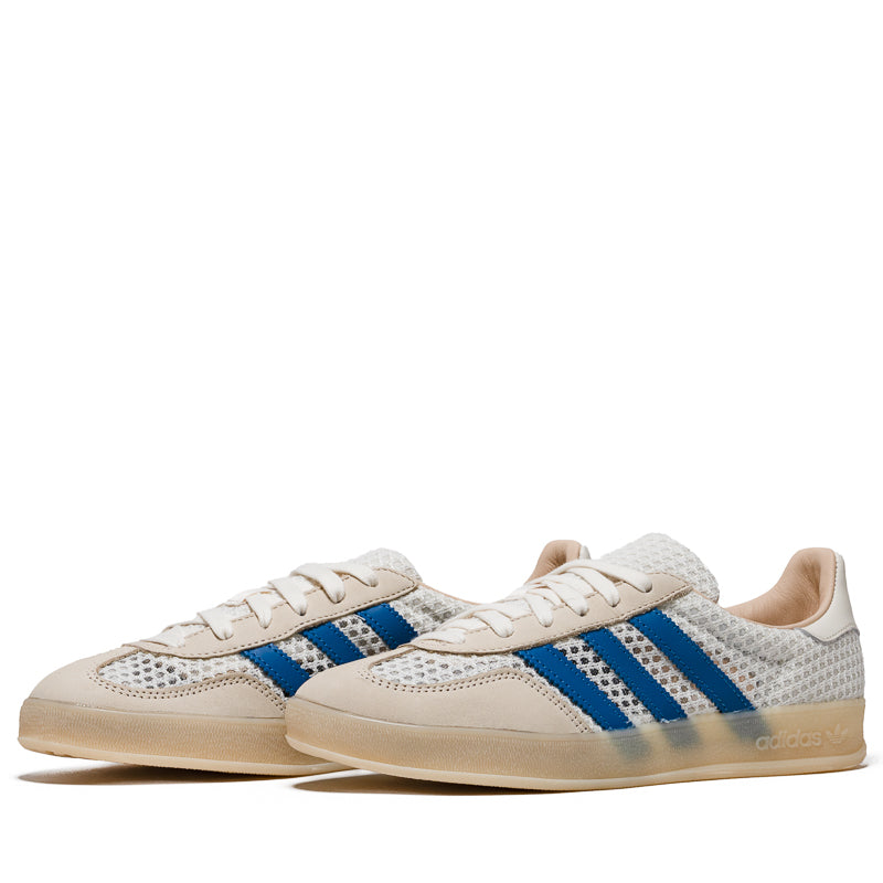 Adidas Gazelle Indoor Sneakers - Off White & Focus Blue - Comfortable Casual Shoes for Men & Women - Perfect for Gym, Running & Everyday Wear