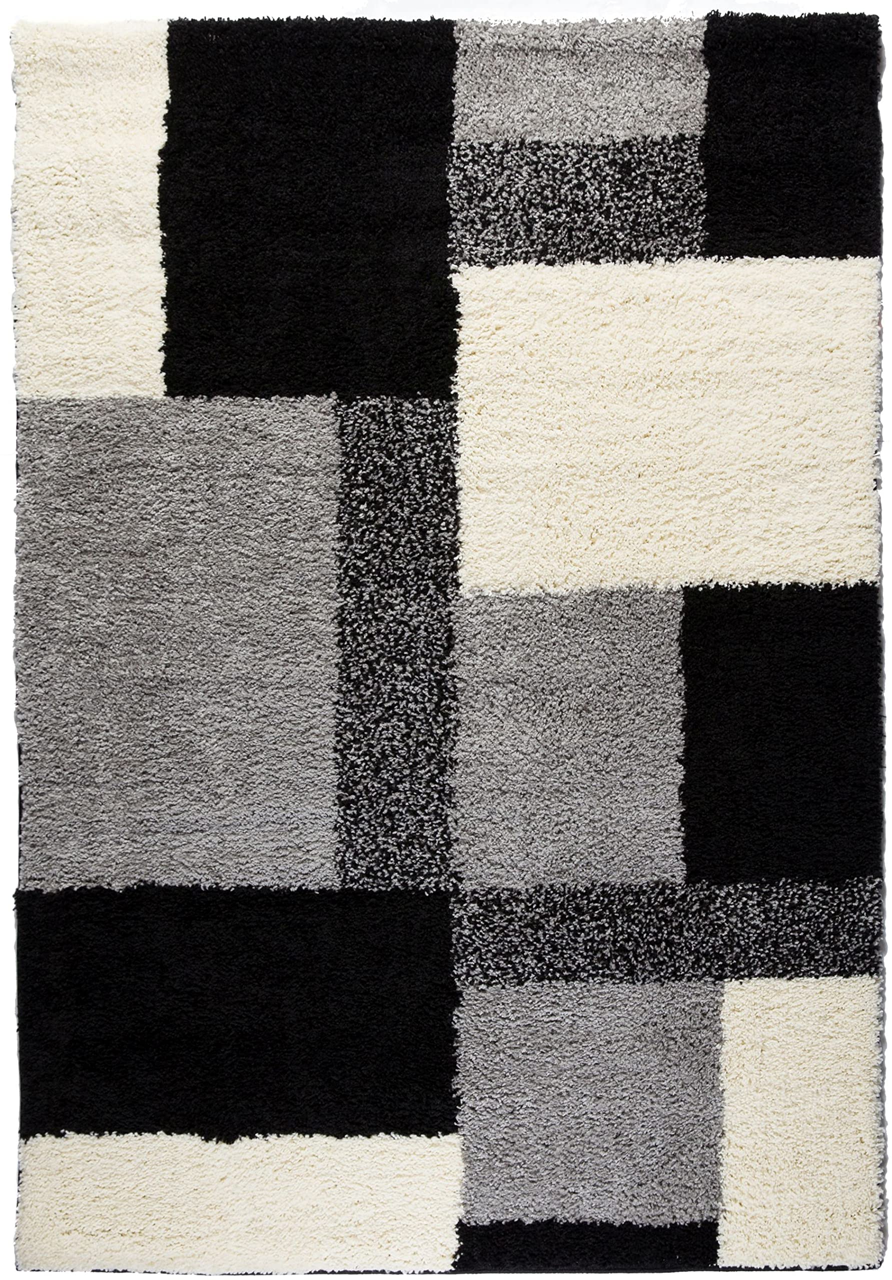 Well Woven Modern Geometric Shag Area Rug 9'3