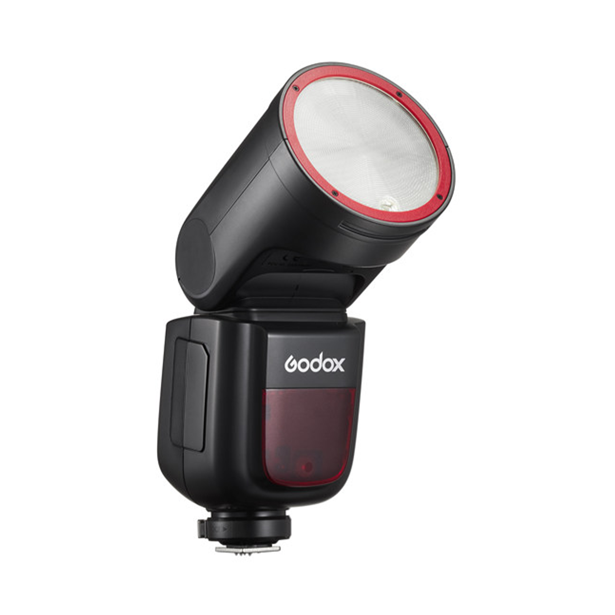Godox V1 Flash Speedlite for Sony Cameras with Red Ring - Perfect for Portrait, Wedding & Event Photography