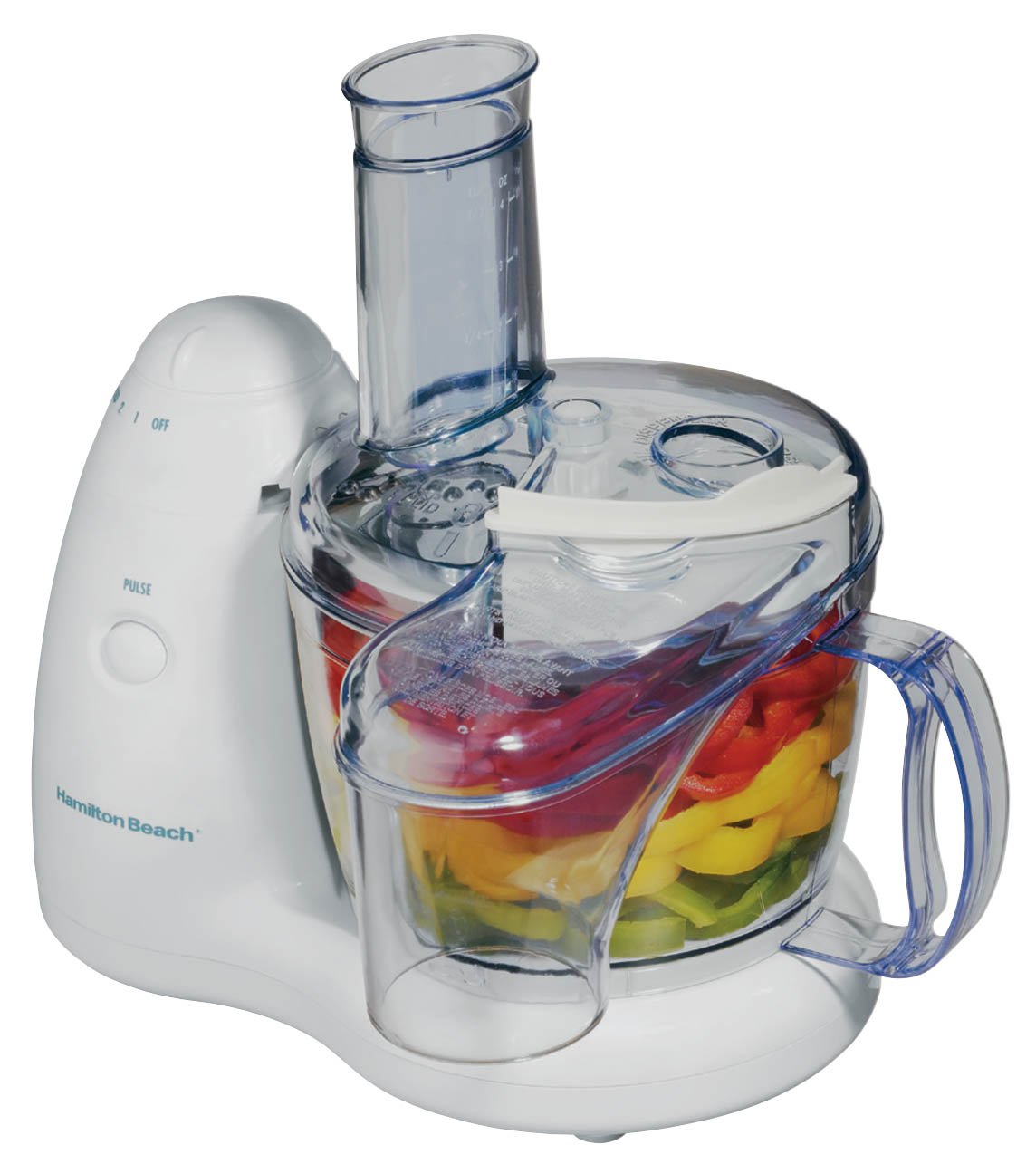 Hamilton Beach 70550RL 14-Cup PrepStar Food Processor with Bonus Chill Lid - Perfect for Meal Prep, Chopping, Slicing & Dicing Vegetables, Fruits & Nuts