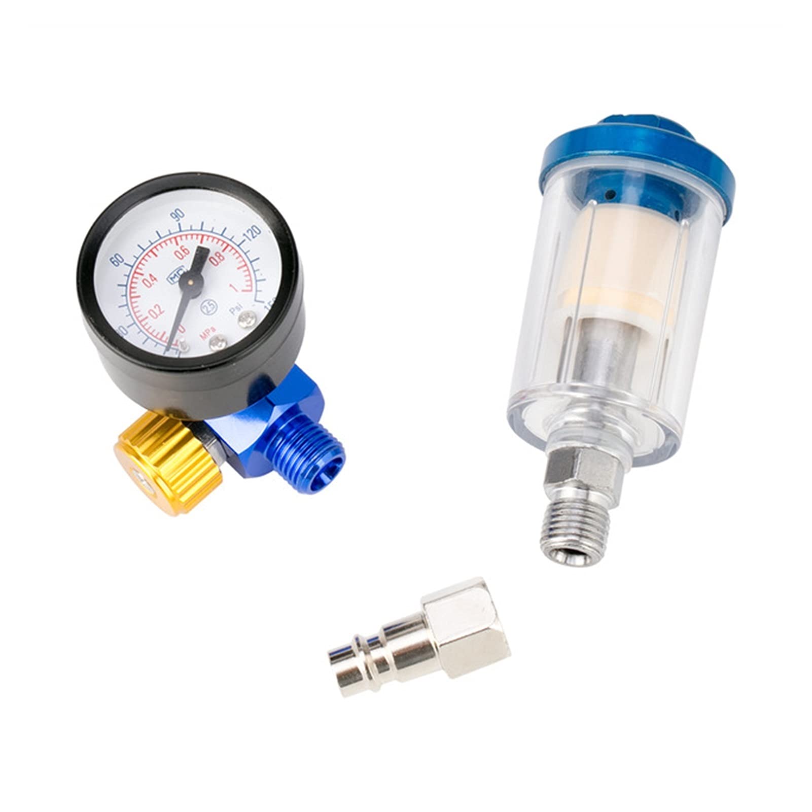 Automotive Painting Spray Gun Air Regulator with In-Line Trap Filter - Pressure Adjustment Tool for Oil-Water Separation | Perfect for Airless Painting Sprayers, Auto Body Shops & DIY Car Paint Projects