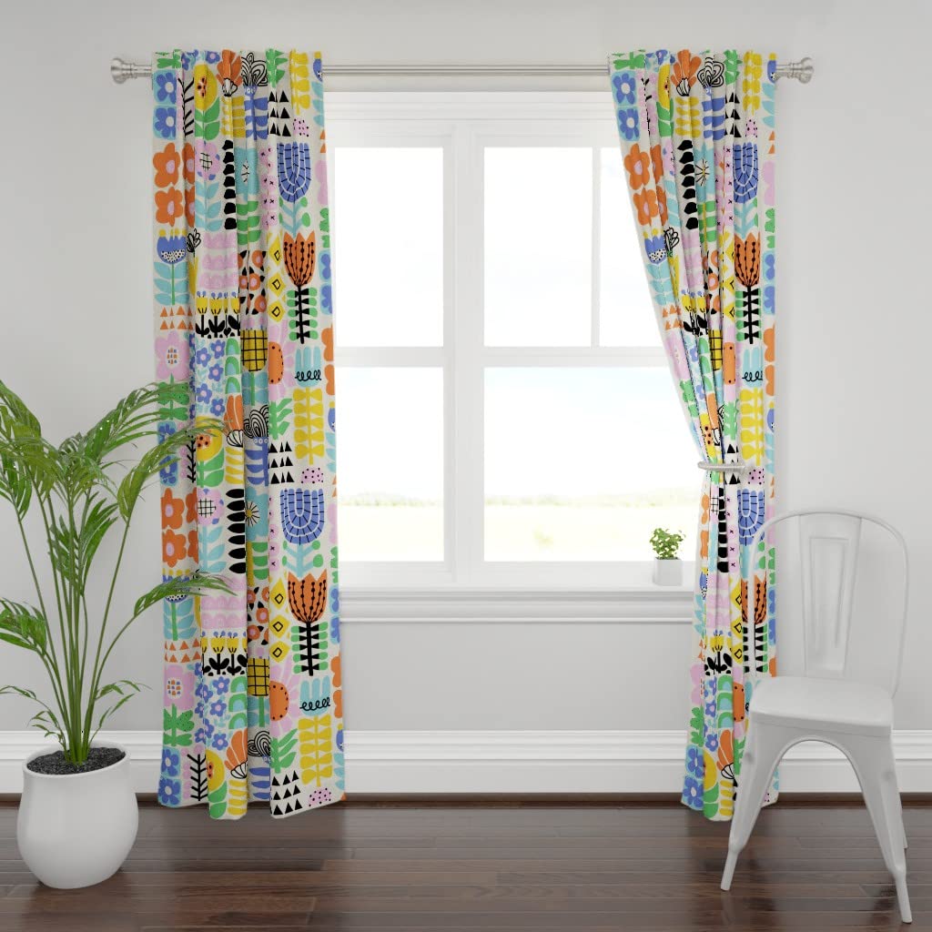 Custom Spoonflower Curtain Panel 108