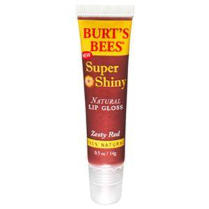 Burt's Bees Lip Gloss Tube - Zesty Red .5 oz | Moisturizing & Shiny Lip Gloss for Everyday Wear & Special Occasions