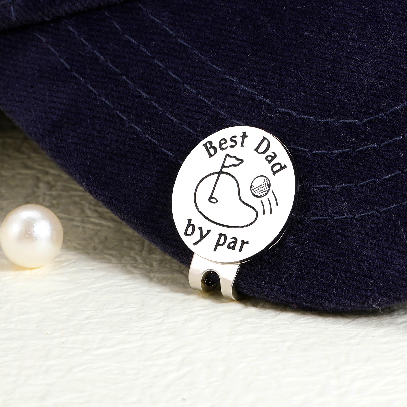Valentine's Day & Birthday Gifts for Dad - Golf Ball Marker & Hat Clip Set | Unique Father's Day Presents from Daughter/Son/Wife | Golf Accessories for Men & New Dads | Perfect for Golf Courses, Father's Day Celebrations & Special Occasions