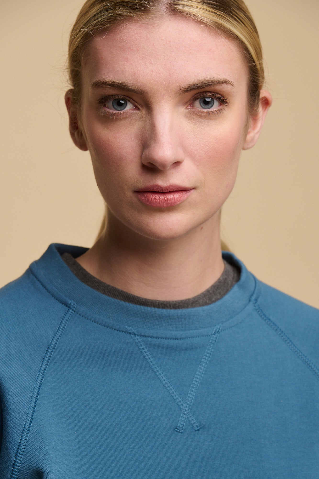 Women's Raglan Sweatshirt - Soft Comfortable Long Sleeve Pullover in RAF Blue | Perfect for Casual Wear, Lounge, Gym & Outdoor Activities