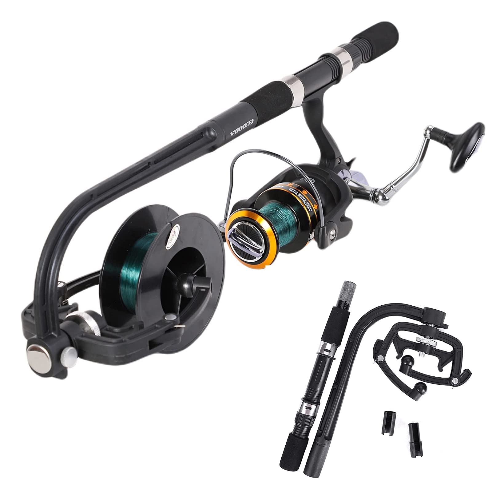 Daxin Fishing Line Winder - 2021 New Portable Spooler Machine for Spinning Reel, Line Winder Spooler with Reel System - Perfect for Freshwater & Saltwater Fishing, DIY Line Spooling at Home or On-the-Go
