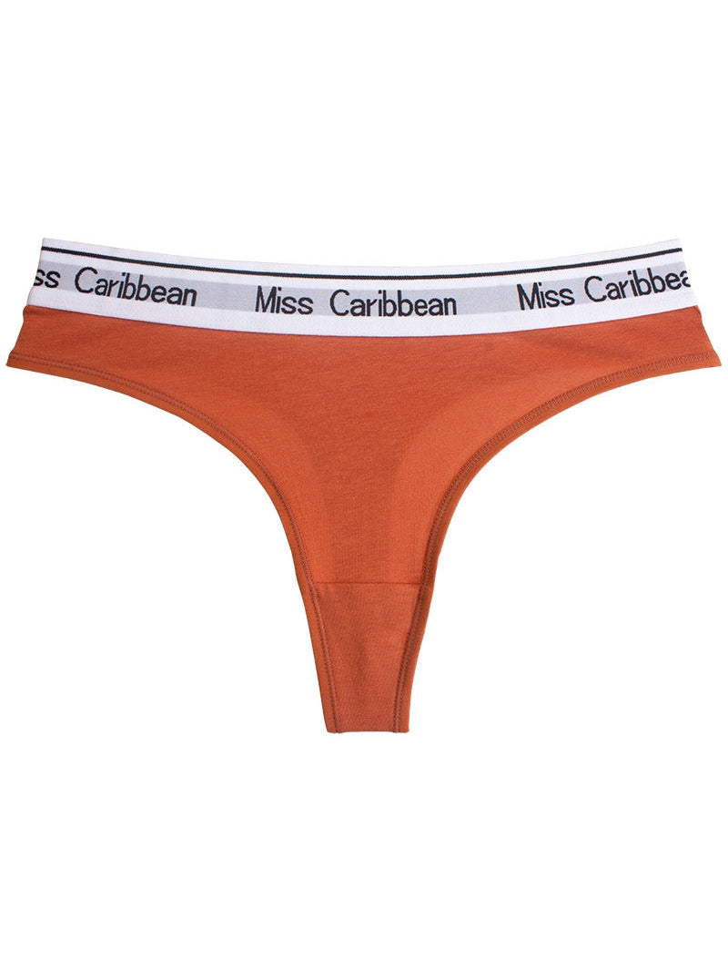 ZASUWA Women's Seamless Thong Underwear - Comfortable & Breathable Caribbean Fitness Panties for Yoga, Gym & Workout