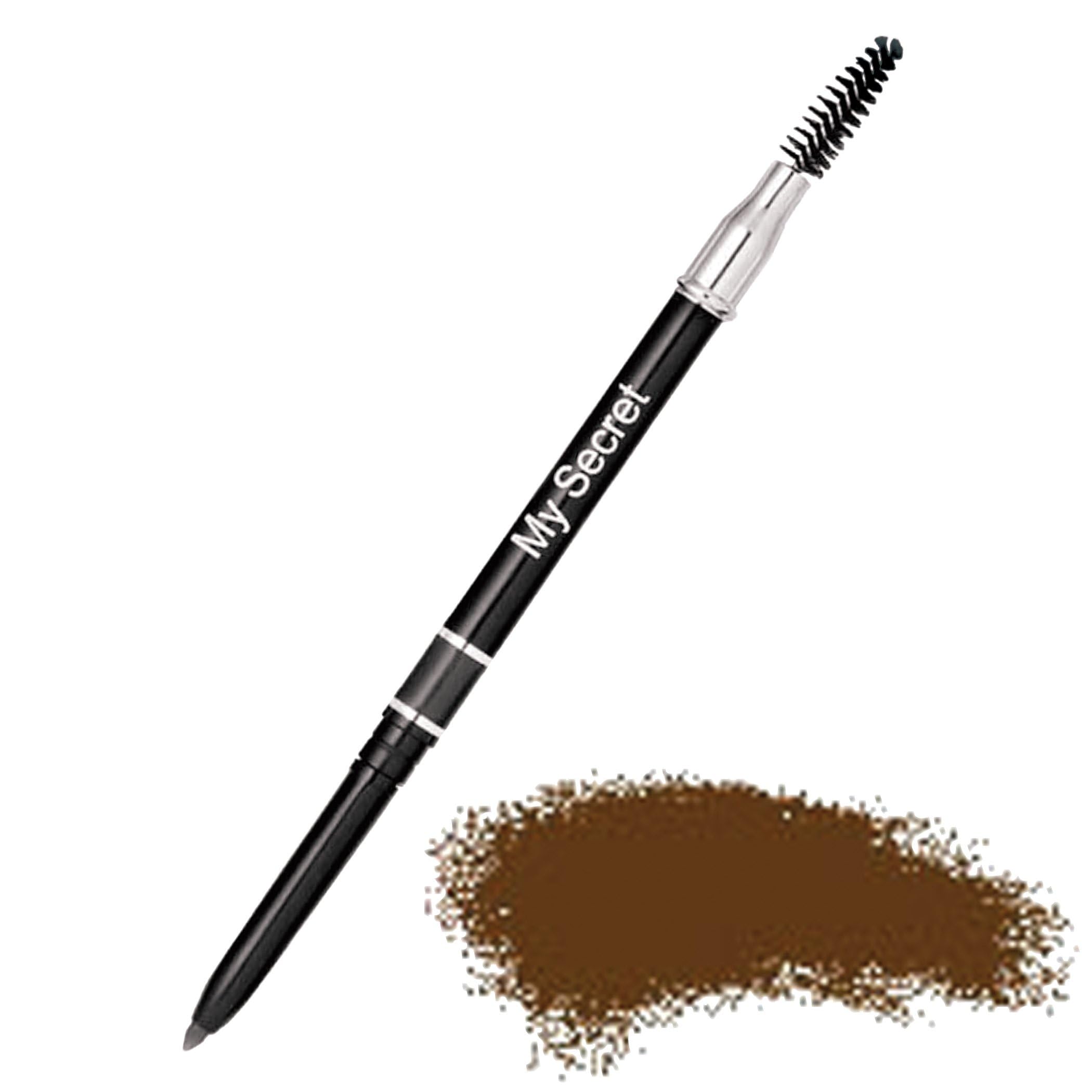 My Secret Cosmetics Eyebrow Pencil - Dark Brown | Waterproof, Long-Lasting, Natural Look | Perfect for Everyday Makeup & Professional Use