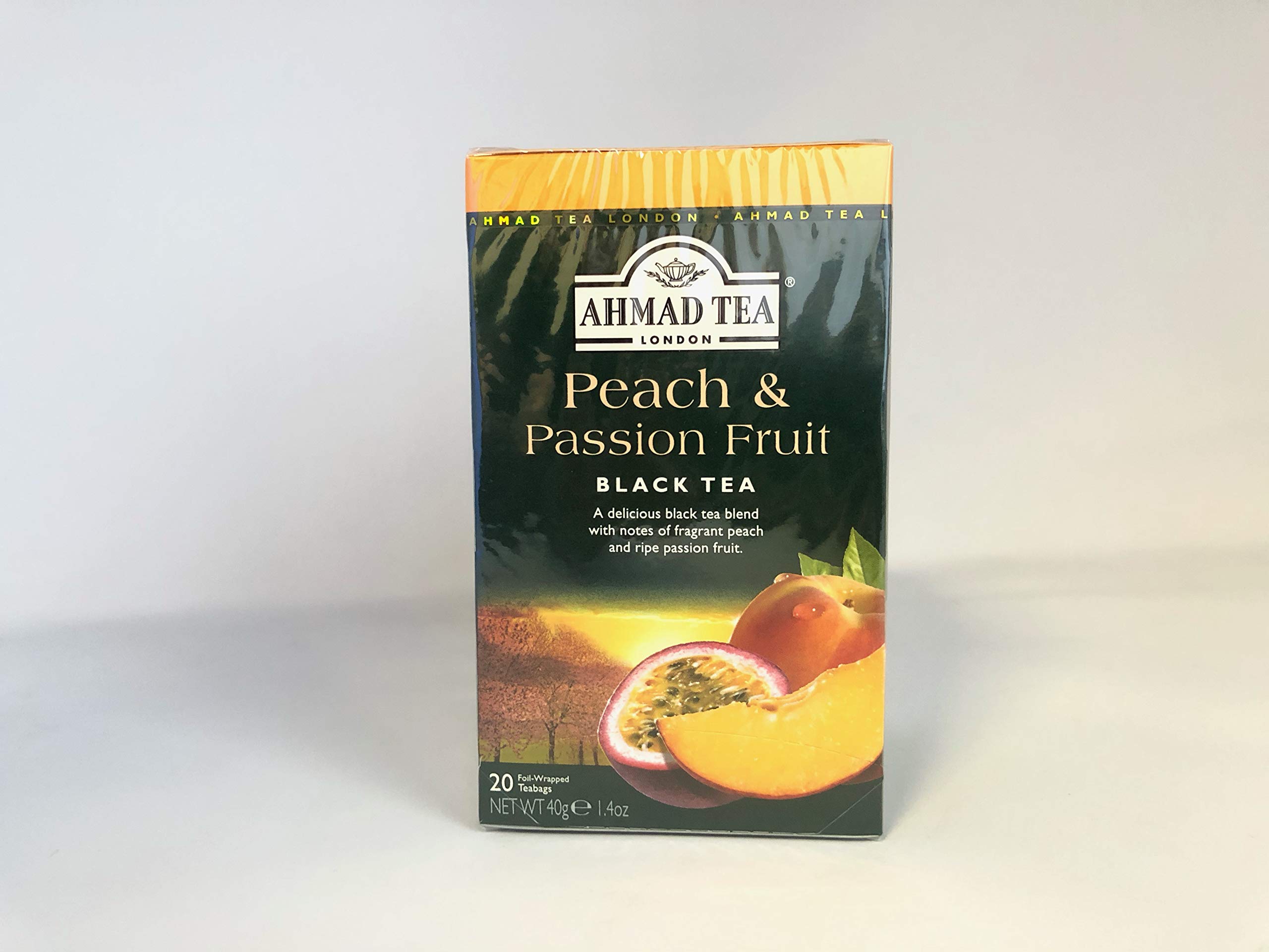 Ahmed Tea Variety Pack of 2 - Peach & Passion Fruit + Raspberry Indulgence Herbal Tea Bags | Perfect for Relaxation, Afternoon Tea & Gifts