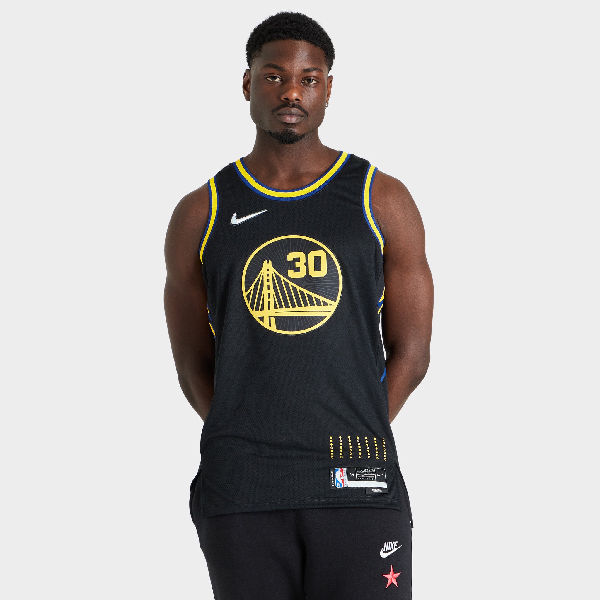 Stephen Curry Golden State Warriors 2021 City Edition Jersey - Black | Authentic NBA Basketball Jersey for Fans & Collectors | Perfect for Games, Events & Sports Memorabilia Collection