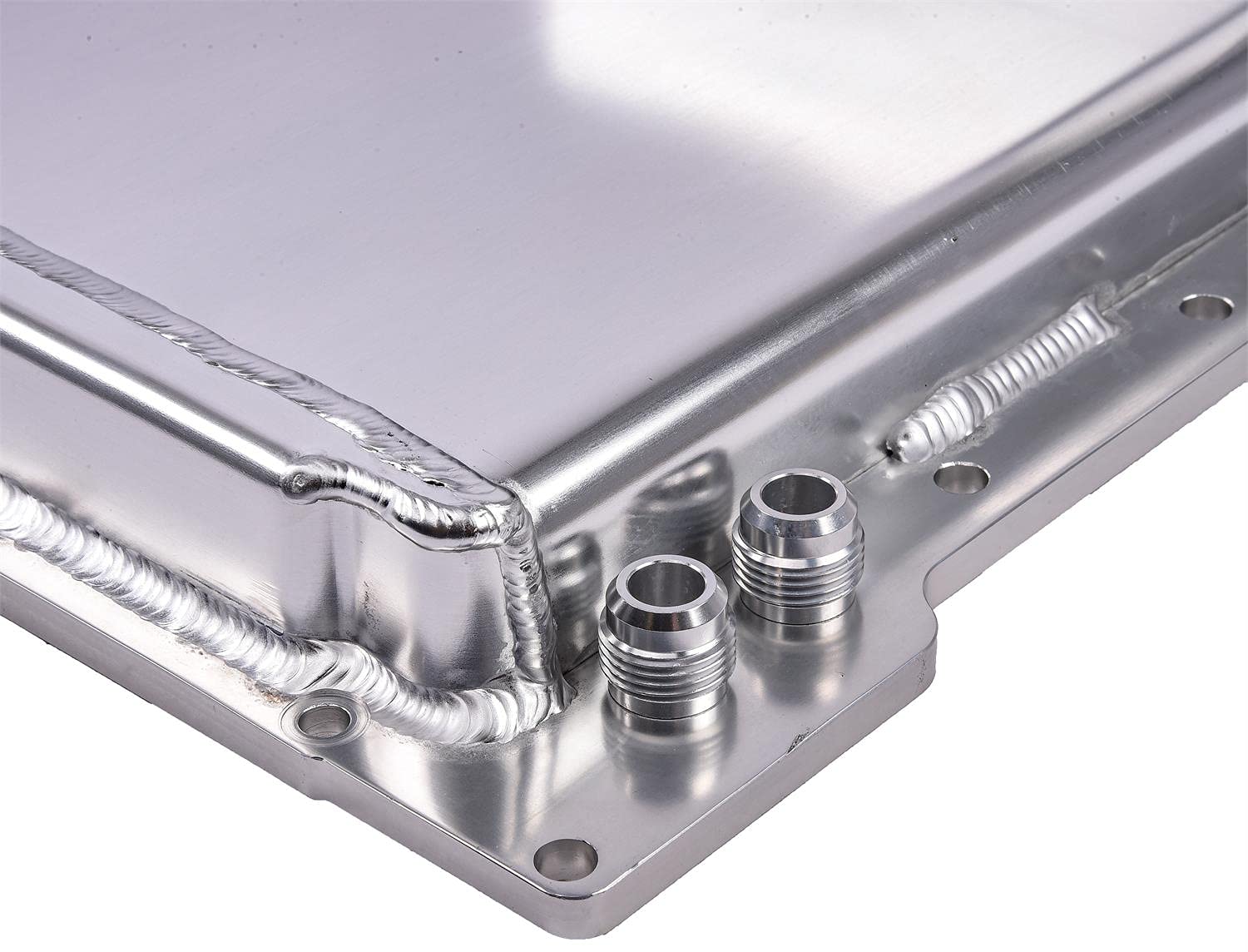 JEGS 50257 Street & Strip Engine Swap Oil Pan for GM LS Series - Front Sump Design Fabricated | High Performance Oil Pan for LS Engine Swaps in Hot Rods, Muscle Cars & Racing Vehicles