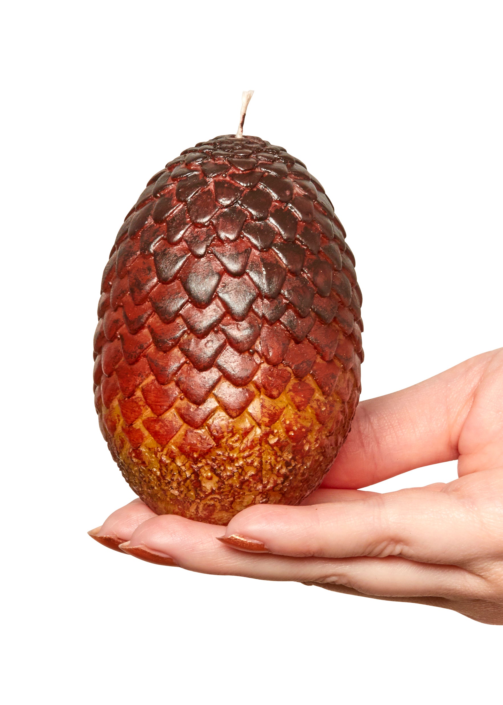 Game of Thrones Dragon Egg Candle - Handcrafted Red Decorative Scented Candle for Home Decor, Gift & Medieval Fantasy Theme Parties