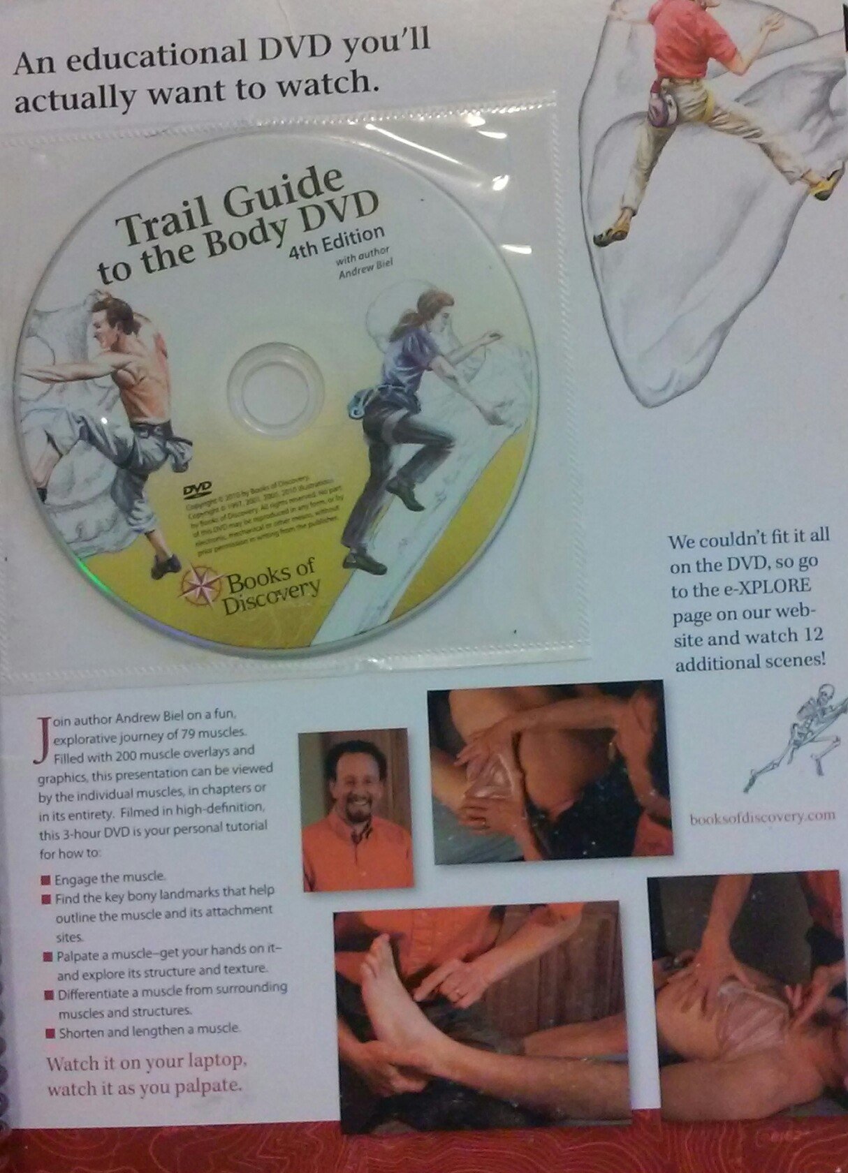 Trail Guide to the Body: Hands-On Manual for Locating Muscles, Bones & Anatomy - Perfect for Massage Therapists, Fitness Trainers & Medical Students