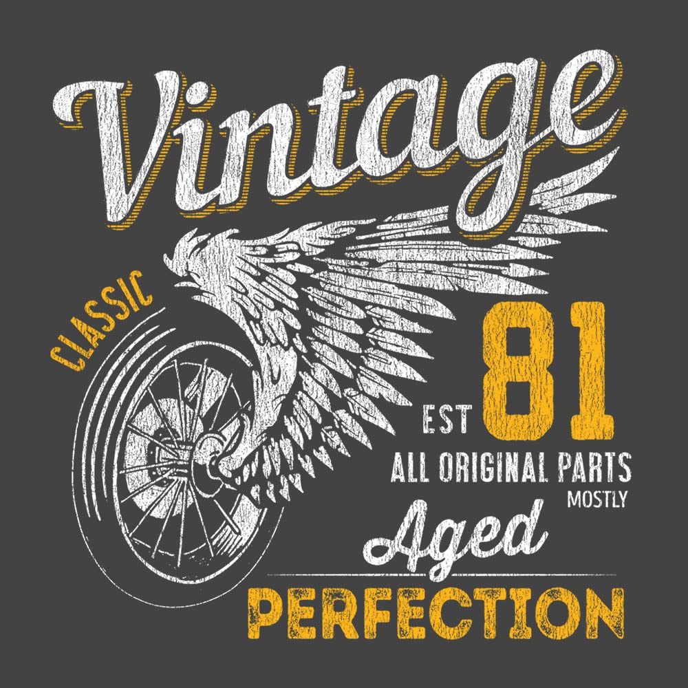 1980 Vintage Birthday Tshirt for Men - 40th Birthday Gift Idea - Perfect for Birthday Parties & Celebrations