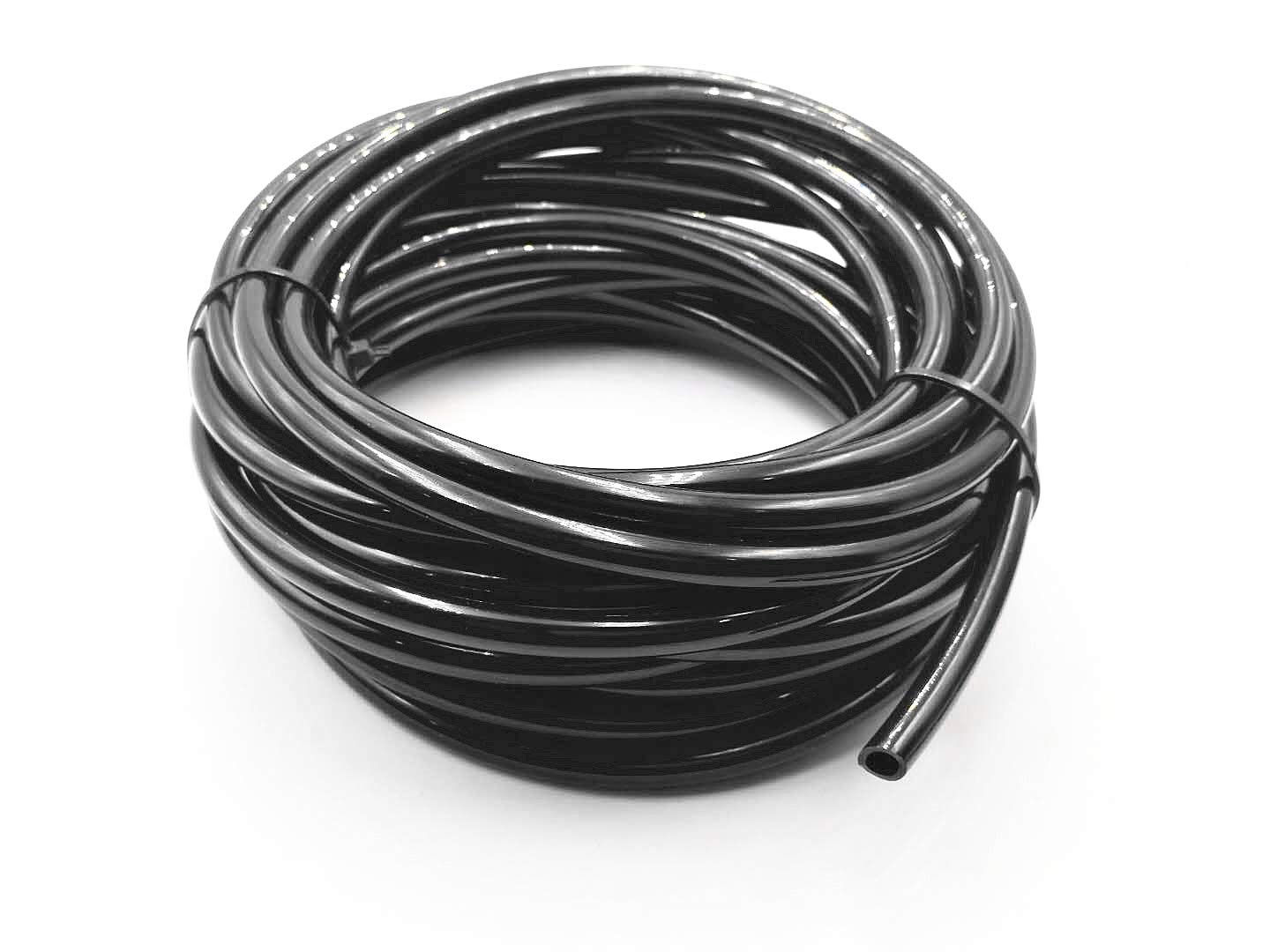 **XJS 8x5mm Black Polyurethane (PU) Air Hose Tube - 5M Length - High Pressure Pneumatic Tubing for Air Compressors, Spray Guns & Industrial Tools**