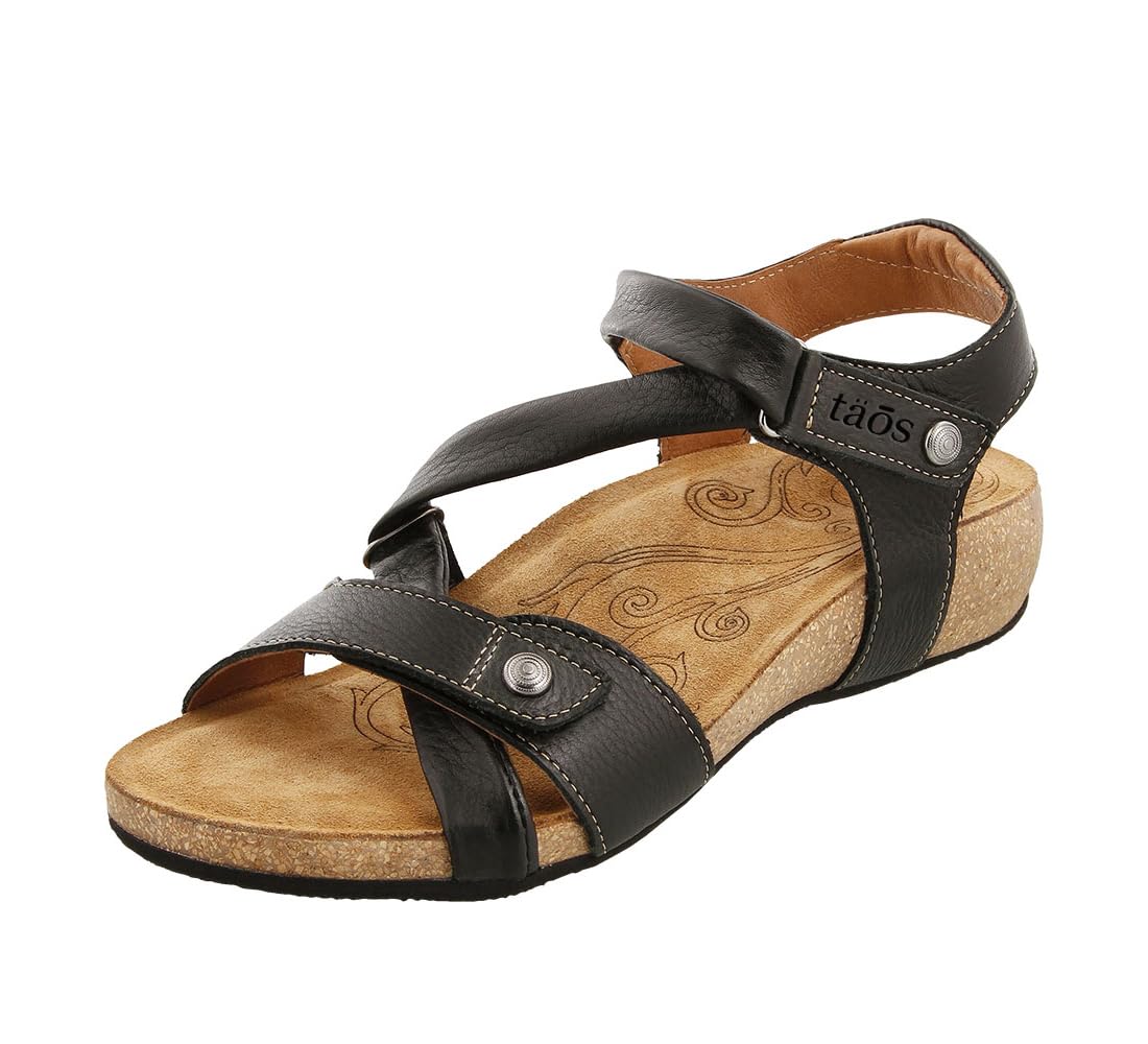 Taos Footwear Women's Universe Sandal - Comfortable Leather Walking Sandals with Arch Support | Perfect for Travel, Beach & Summer Outfits