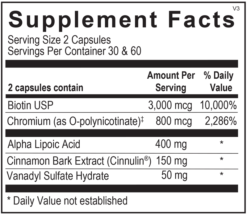 OrthoMolecular Products Diaxinol® - Premium Blood Sugar Support Supplement for Diabetics | Natural Glucose Management Formula | Supports Healthy Metabolism & Energy Levels - Ideal for Daily Wellness & Diabetes Care