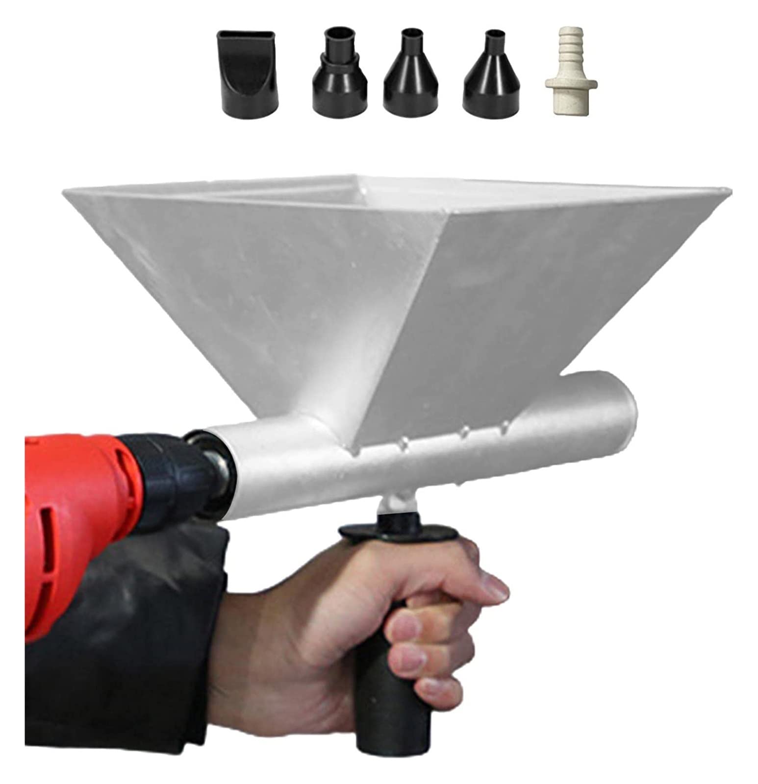 Electric Mortar Grout Gun with 5 Nozzles - Portable Cement Grouting Machine for Brick Walls, Floors & Home Repair | Perfect for DIY Projects, Tile Installation & Construction Work