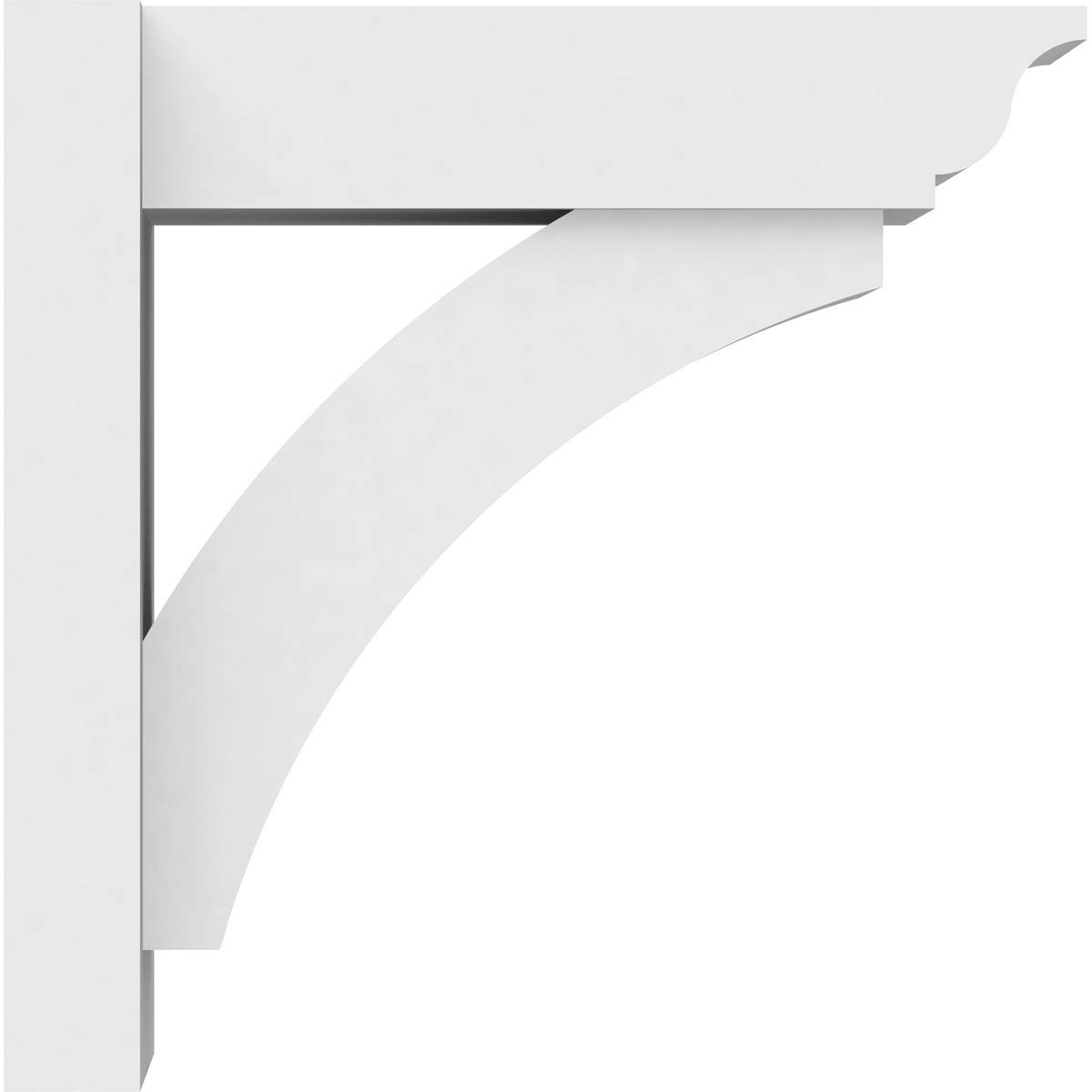 Ekena Millwork OUTP07X16X16THR01 Thorton Architectural Grade PVC Outlooker with Traditional Ends - 7