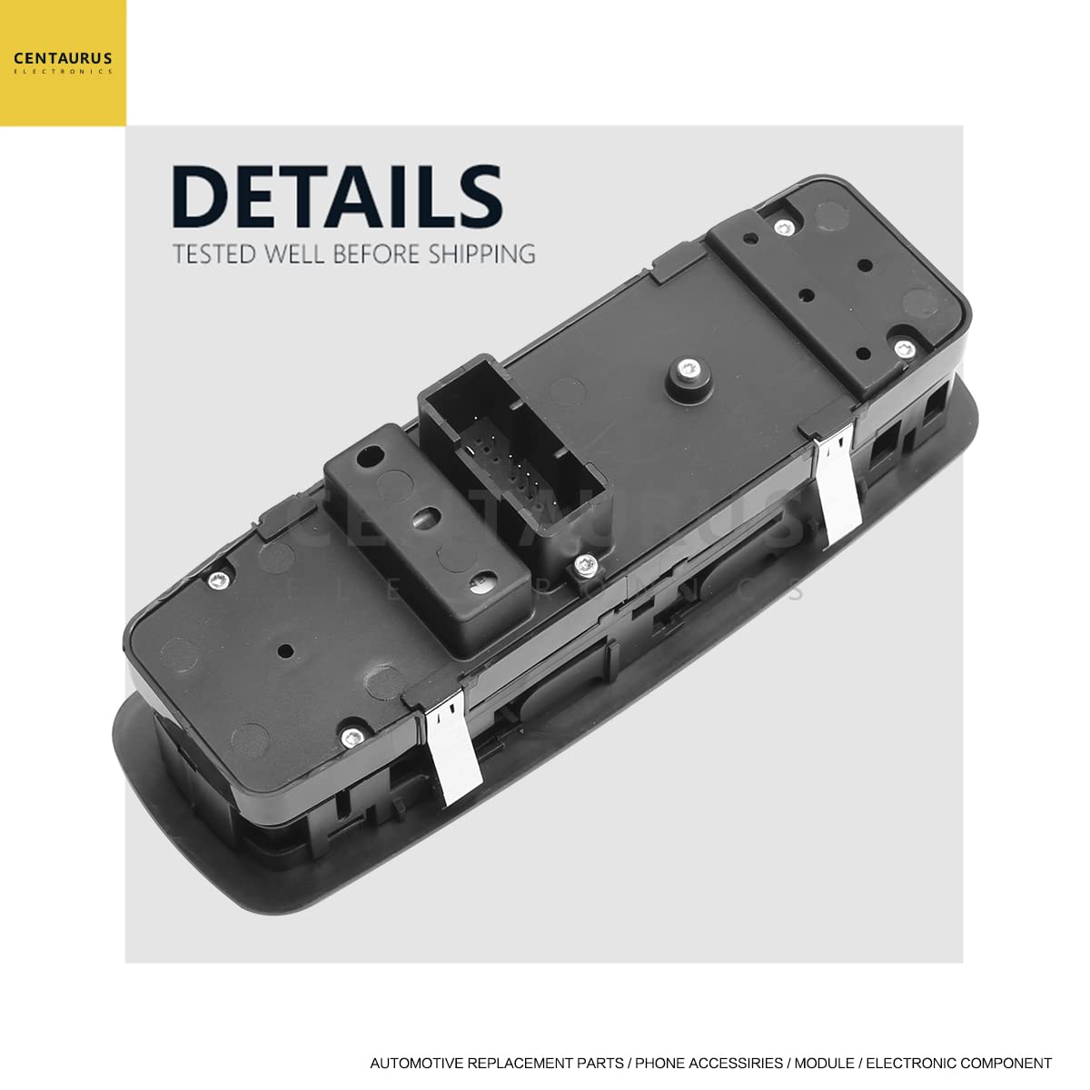 CENTAURUS Master Power Window Switch - Front Left Driver Side Replacement for 2011-2019 Dodge 200 300 Charger & Jeep Cherokee (Part# 68139805AB 68231805AA 68271206AB 68139805AD) - Easy DIY Installation for Car Window Control Repair