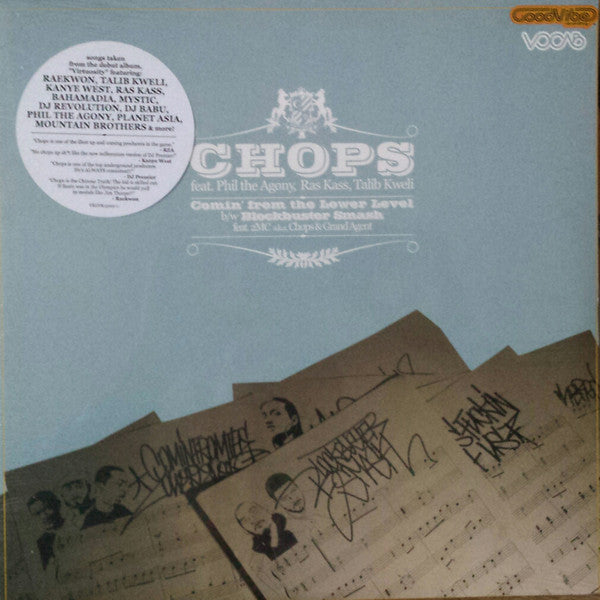 Chops – Comin From The Lower Level Vocab Records, Good Vibe Recordings – VRGVR15001 | Underground Hip Hop Vinyl | Perfect for DJ Sets & Music Collectors