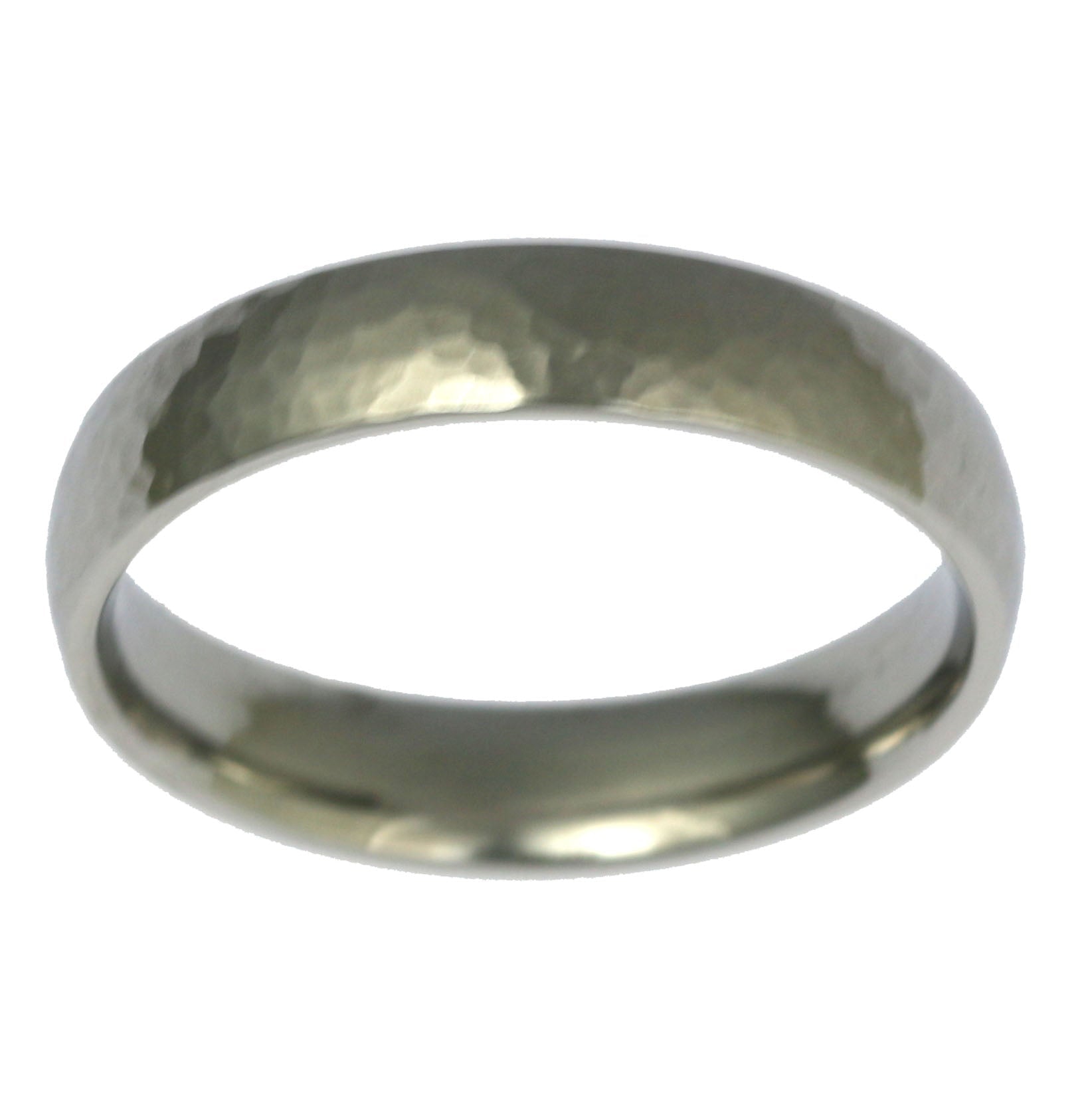 5mm Hammered Comfort Fit Stainless Steel Men's Wedding Band Ring - Durable & Hypoallergenic Jewelry for Grooms, Anniversary Gifts & Everyday Wear