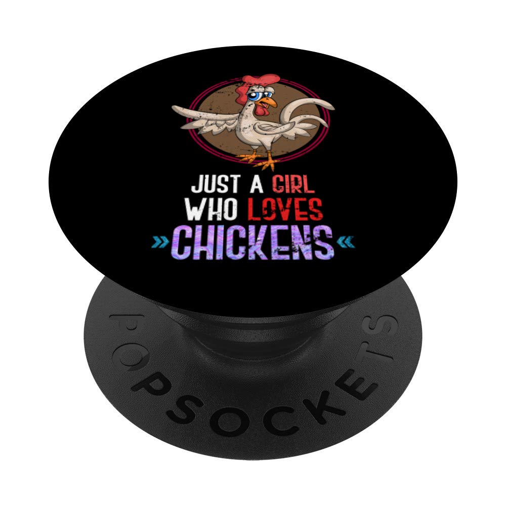 Farm Animal Chicken PopSockets PopGrip - Swappable Phone Grip for Women & Girls | Cute Farming Gift for Bird Lovers & Farmers | Perfect for Farm Life, Outdoor Work & Daily Phone Use