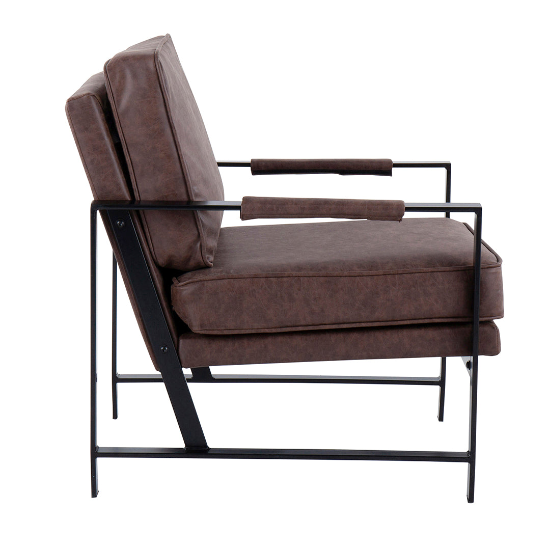 Franklin Arm Chair - Modern Comfortable Upholstered Lounge Chair for Living Room, Office, and Reading Nook - Perfect for Relaxing, Working, and Decorating Your Home