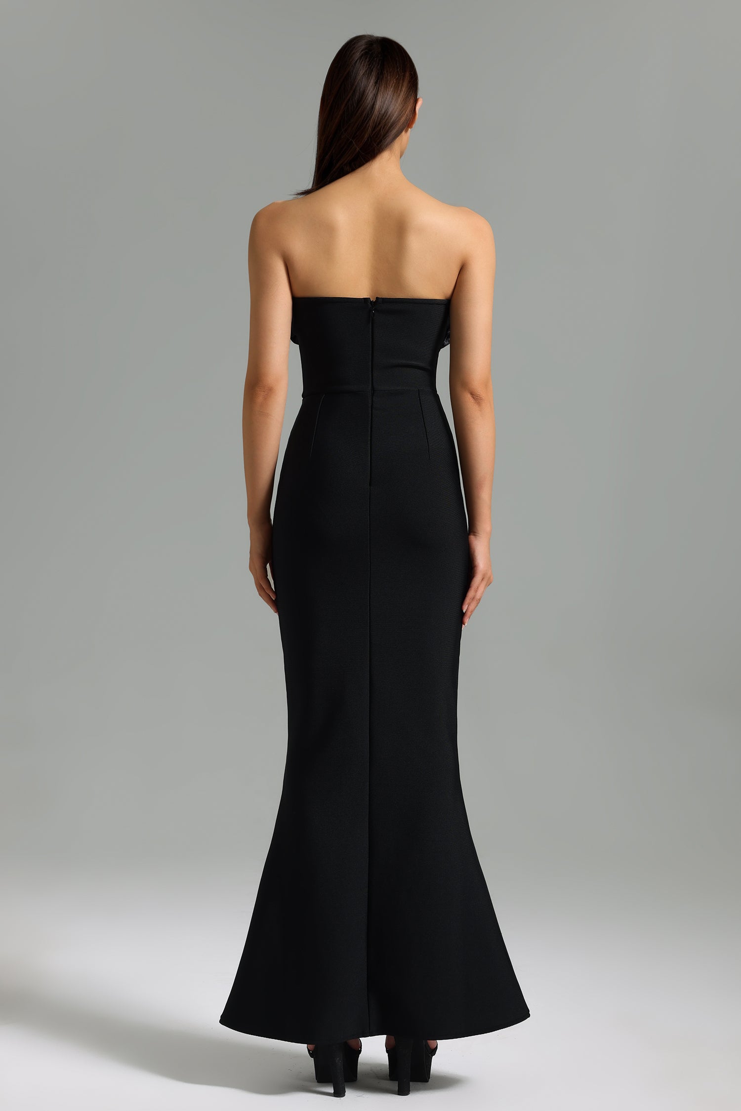 Vafa Off Shoulder Diamante Bandage Midi Dress for Women - Sexy Party Cocktail Dress for Night Out, Club, Date Night & Special Occasions