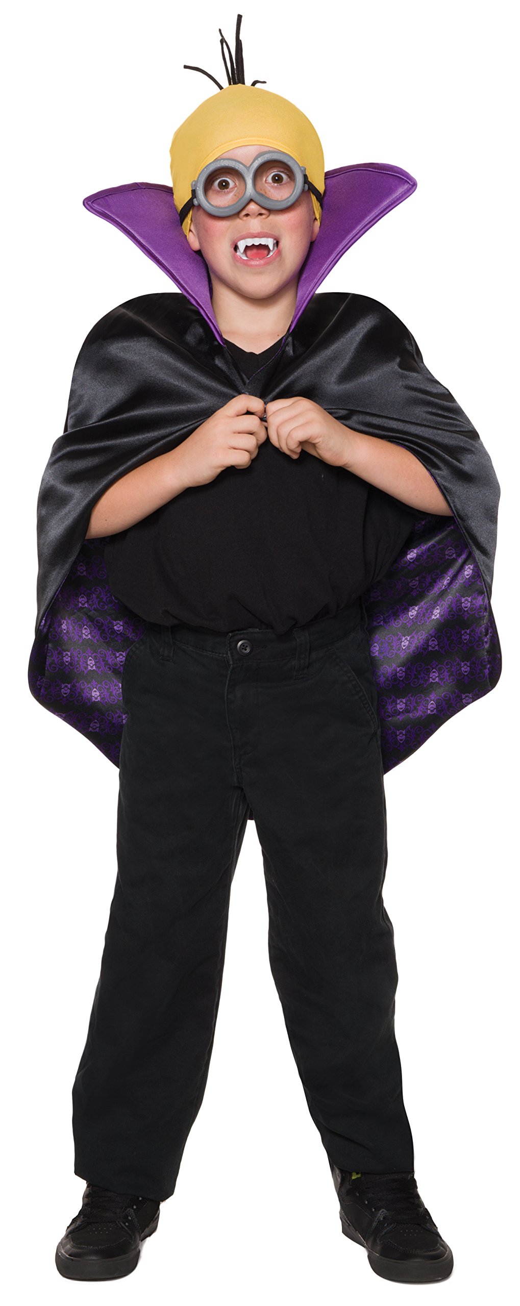 Rubies Kids Minion Dracula Halloween Costume Kit - One Size Fits Most - Perfect for Trick or Treating, Costume Parties & Dress-Up Play