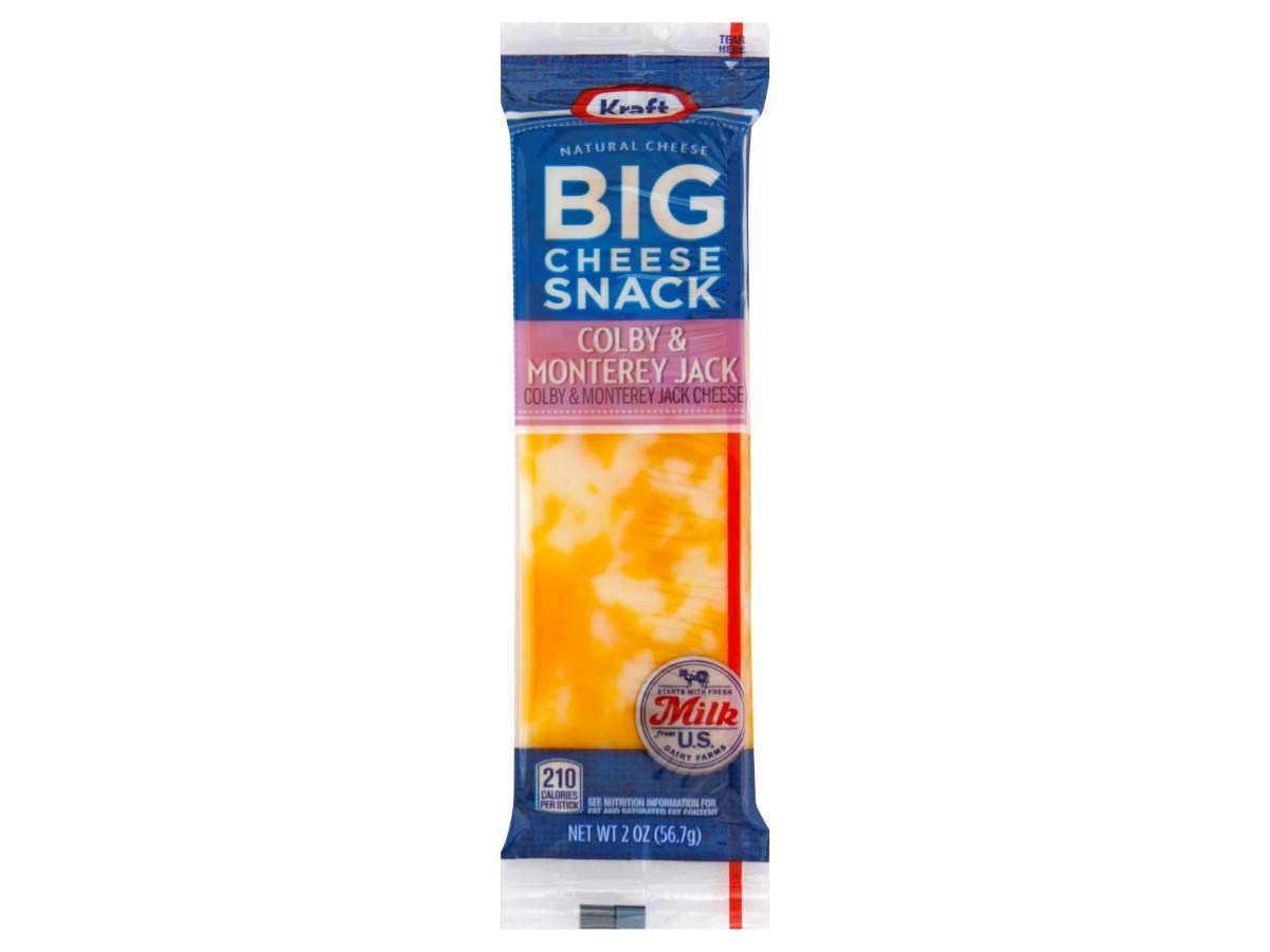 Kraft Colby & Monterey Jack Cheese Snacks - 2oz Individual Packs (28 Count Case) - Perfect for Lunchboxes, Parties & On-the-Go Snacking
