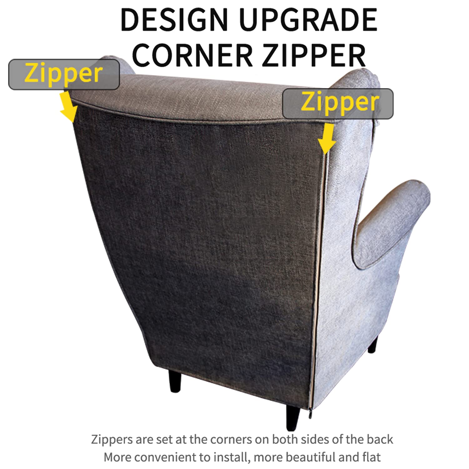 IKEA Strandmon Armchair Cover - Stretchable Sofa Slipcover for Living Room (2030-49) - Perfect for Home Decor, Pet Protection & Furniture Refresh