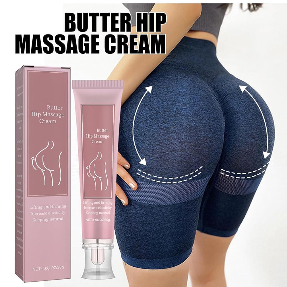Bewtymax Rich Moisturizing & Firming Buttock Cream - 4Pcs for Lifting, Enlarging & Massage - Natural Skin Tightening Solution for Glute Enhancement - Perfect for Body Shaping & Post-Workout Recovery