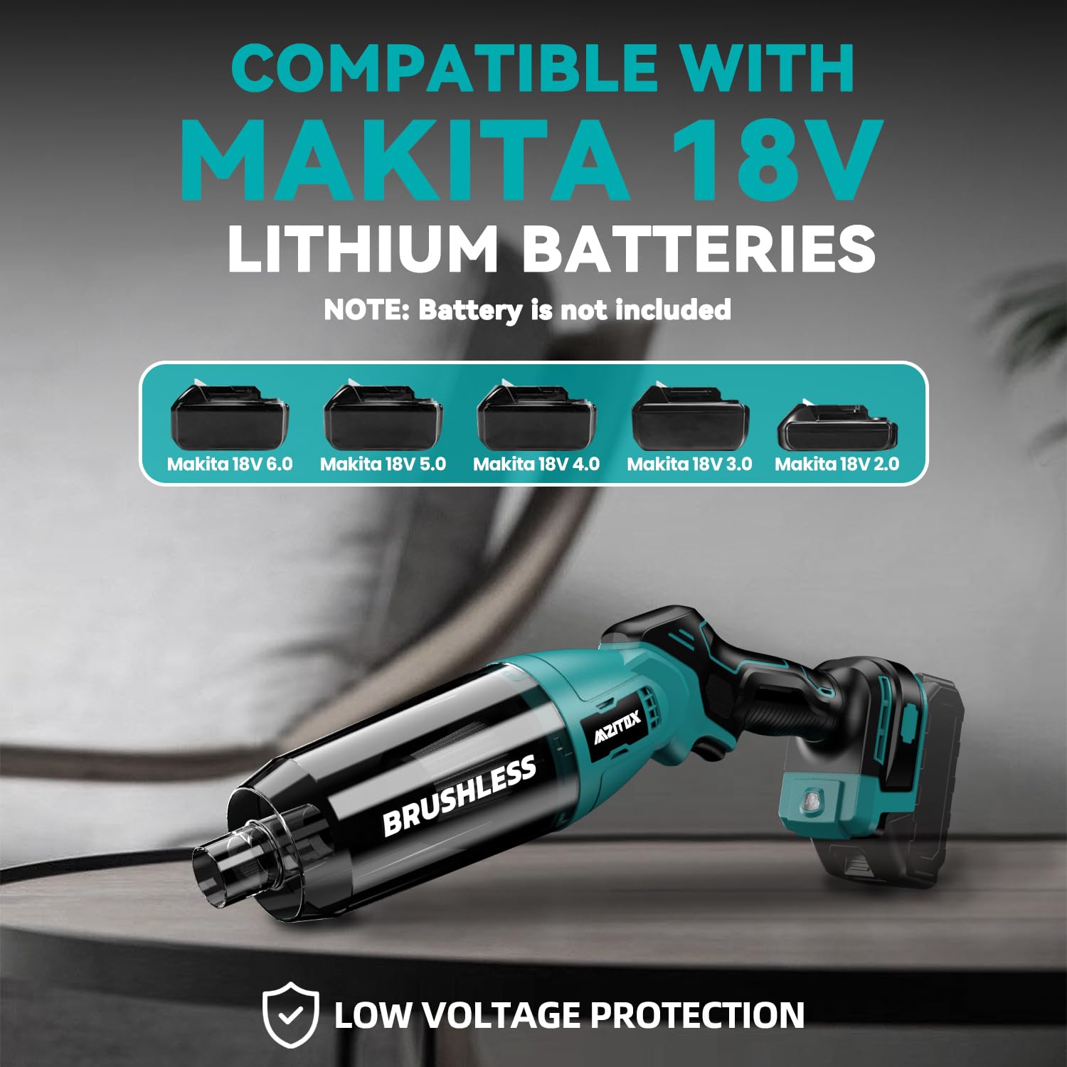 18V Cordless Handheld Vacuum Cleaner - 5-in-1 Stick Vacuum with 450W Brushless Motor, 24Kpa Suction & HEPA Filtration - Perfect for Hard Floors, Carpets, Cars, and Pet Hair (Battery Not Included)