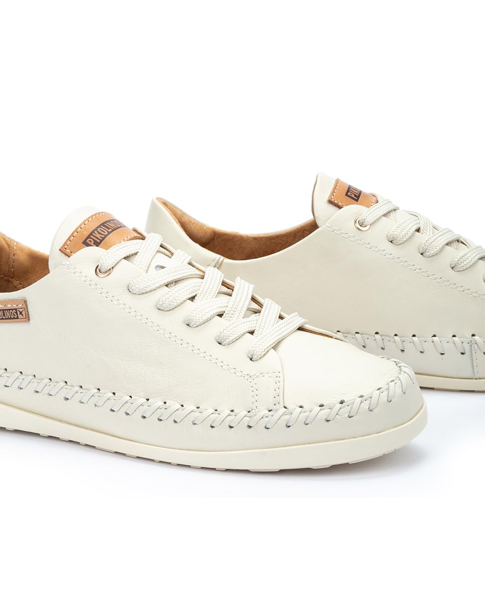 PIKOLINOS Women's Leather Sneakers - Comfortable Casual Walking Shoes for Everyday Wear | Perfect for Work, Travel & Outdoor Activities