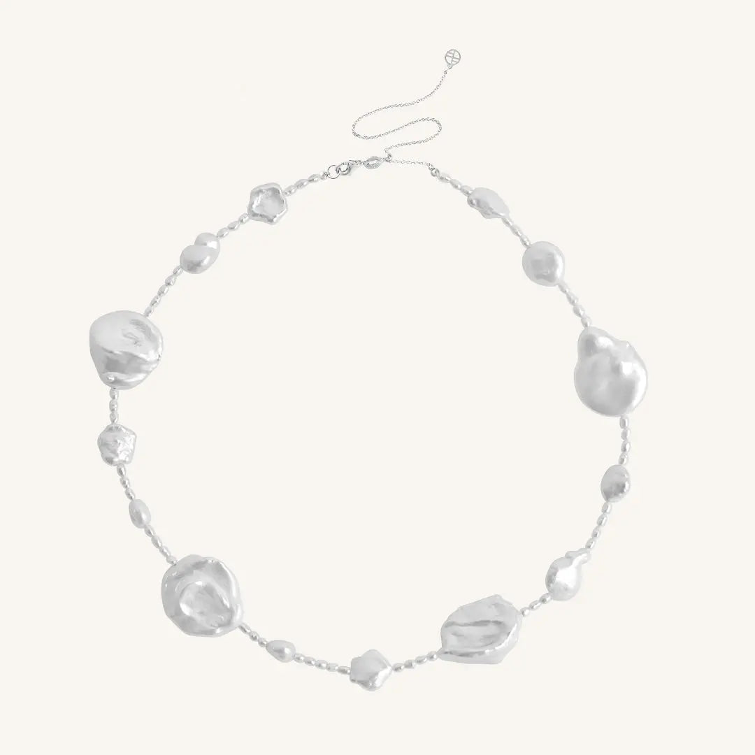 Etta Pearl Necklace with Stone of Potential - Elegant Jewelry for Women, Gift for Her, Birthday, Anniversary, Wedding, Party & Special Occasions