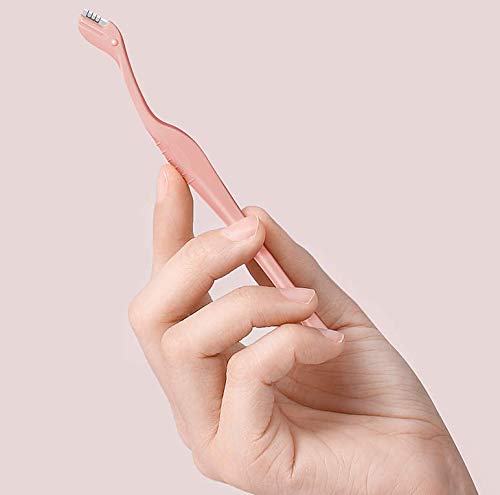 WOIWO Eyebrow Trimmer & Shaver - 2 Pack Mini Plastic Beauty Tools for Precise Eyebrow Grooming | Perfect for Home & Travel Makeup Kits