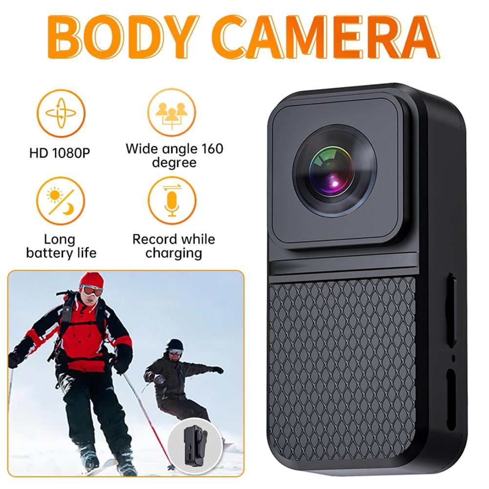 TYREE 1080P HD Mini Action Camera - Waterproof Magnetic Portable Sports DV Camcorder with DVR for Vlogging, Cycling, Skiing & Outdoor Adventures