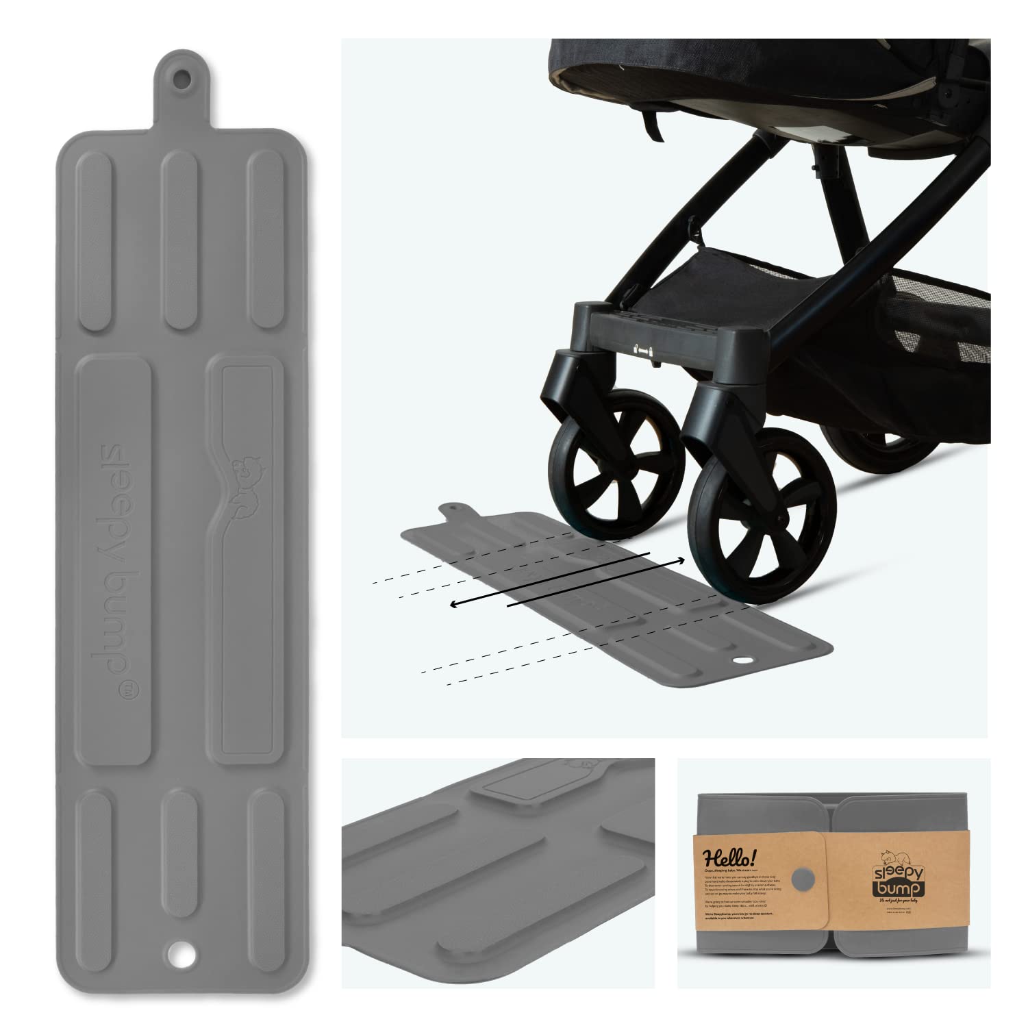 **Baby Stroller Rocker - Gentle Gray Infant Rocking Mat for Newborns & Babies - Portable Sleep Aid for Strollers, Indoors & Outdoors - Perfect for Naps, Travel & Soothing Fussy Babies**