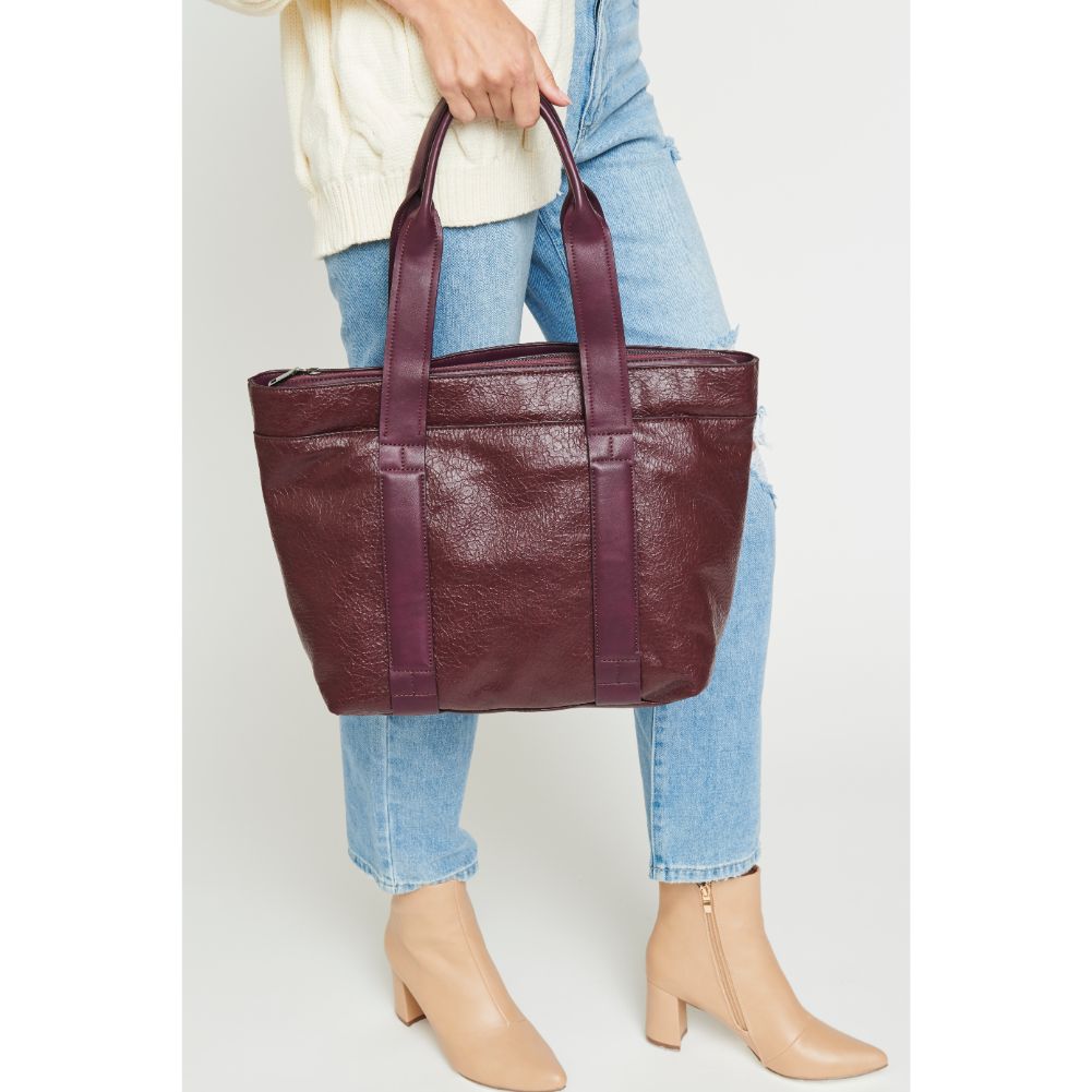 Stylish Finn Texture Tote Bag for Women - Durable Canvas Shopping Tote with Leather Handles - Perfect for Work, Travel & Beach Day Essentials