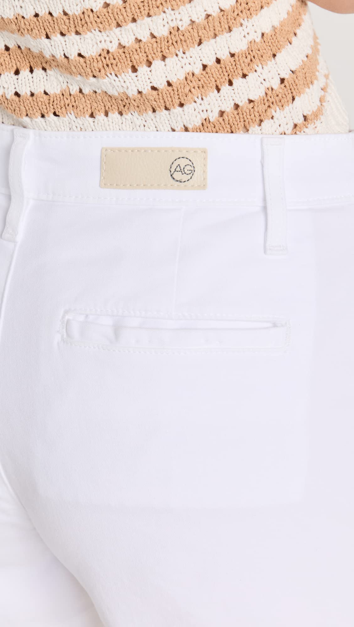 AG Adriano Goldschmied Women's Caden High-Rise Denim Shorts - Distressed Blue Jeans for Summer | Perfect for Beach, Casual Outings & Street Style Fashion