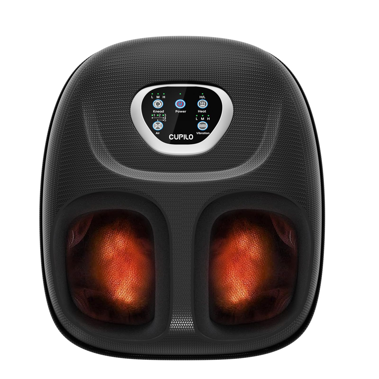 Heated Shiatsu Foot Massager for Plantar Fasciitis & Neuropathy Pain Relief - Adjustable Vibration & Pressure, FSA/HSA Eligible - Perfect Gift for Women, Men & Mom - Fits Up to 13