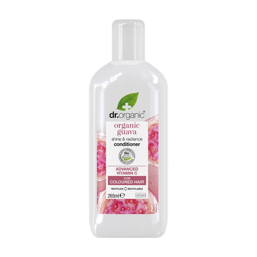 Dr Organic Guava Conditioner 265ml - Natural Hair Moisturizer for Dry & Damaged Hair - Perfect for Daily Use & Salon-Quality Results at Home